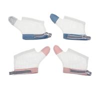 CRILSTYLEO 2pares Guantes Para Bebés Para Detener La Succión De Dedos Ajustables Con Diseño De Transpirable Para Niño Niña Pequeños Sin De Puntos y Rayas