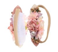 CRILSTYLEO 2piezas Diadema Floral Para Bebés Accesorios Para Fotos De Recién Nacidos Diademas De Flores Para Niñas Para Cumpleaños y Ocasiones Especiales