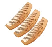 CRILSTYLEO 3piezas Peine De Madera Antiestático De Peine Desenredante Ligero y Portátil Para Cabello Rizado y Enredado Cuida y Suaviza El Cabello Sin Estática