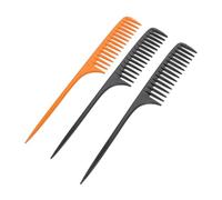 CRILSTYLEO 3piezas Peine De Plástico Para Lavar Cabello Peine De Barbero Ligero y Resistente