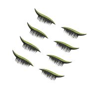CRILSTYLEO 4 Pares De Pegatinas De Pestañas Postizas Pegatinas Brillantes Tira De Línea De Ojos Pegatinas Con Brillo Para Párpados Maquillaje Pegatinas Para Ojos Tira De Delineador De