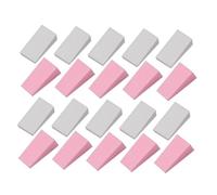 CRILSTYLEO 48piezas Esponjas De Maquillaje Trapezoidales Aplicadores De Base Para Maquillaje Húmedo y Seco Blancas y Rosas Para Polvo Facial
