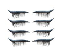 CRILSTYLEO 4pares Pegatinas De Pestañas Falsas Reutilizables De Stickers De Maquillaje Para Ojos Diseño y Elegante Para Mujeres y Niñas Fácil Aplicación y Comodidad