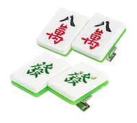 CRILSTYLEO 4piezas Horquillas De Mahjong Decorativas Para Niñas Accesorios De Pelo Adorables Para Fiestas y Eventos Clips Para Cabello De Diseño Divertido Para Niñas De Años