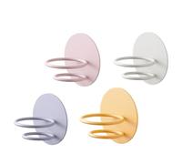 CRILSTYLEO 4piezas Soporte De Esponja De Maquillaje De Pared Organizador De Para Esponjas De Maquillaje Estante De De Azul Rosa Beige