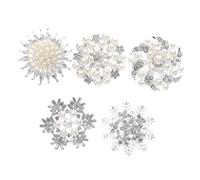 CRILSTYLEO 5piezas Accesorios De Horquillas Brillantes Adornos De Aleación Para Cabello Suministros Para Diademas y Manualidades