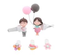 CRILSTYLEO 5piezas Clip De Aire Para Coche Decoración Interior De Pareja Aromatizante Para Ventilación Incluye Globos y Flores Fácil Instalación Accesorios Divertidos Para Automóviles