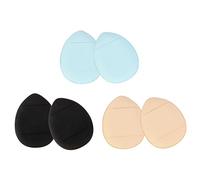 CRILSTYLEO 6piezas Borlas De Polvo Mini Esponjas De Maquillaje Para Húmedo y Seco Aplicadores De Polvo y Compacto Para Base Rubor y Sombra De Ojos