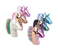CRILSTYLEO Brocha de Maquillaje para Mujer con Forma de Unicornio para Cosméticos Polvos Rubor Mango de Plástico para Uso Diario Herramienta de Maquillaje