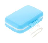 CRILSTYLEO Caja Caja De Almacenamiento De De Leche Titulares Soporte Para Cepillo De Sellos De Nombres Para Ropa De Cepillo De Para Bebe Chico Blue El Plastico