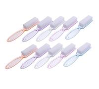CRILSTYLEO Cepillo De Limpieza Para Pedicura Mango De 10 Piezas Juego De Cepillos Para Fregar Uñas Herramientas Para Uñas Para Arte De Uñas Material Cómodo