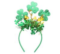 CRILSTYLEO Diadema Irlandesa Para Festivales Accesorios Para El Día De San Patricio Tocado Verde Con Borlas Para Fiestas De Mujeres