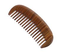 CRILSTYLEO Peine de Madera Natural para Masaje del Cuero Cabelludo Portátil Retro Tallado para Aliviar La Picazón