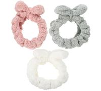 CRILSTYLEO Pulsera De Maquillaje Pulsera Deportiva Kit De Diadema Para Lavarse La Cara Diadema Para Niñas Diademas De Maquillaje Diademas De Felpa Banda Para El Cabello Con Lazo