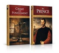 Crime and Punishment by Fyodor Dostoyevsky | The Prince by Niccolò Machiavelli - Combo Pack of 2 Classic Books | English Literature Collection