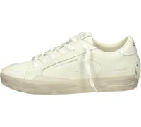 Crime London, Skate Deluxe, Zapatillas Zapatillas Skate Piel, Moda Fashion, Total White, 44 EU