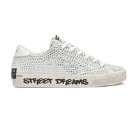 Crime London Sneaker Donna Distressed Haute White Strass 37