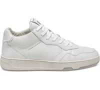 Crime London, Timeless Mid Top, Zapatos Sneaker Cuero, Moda Fashion, Color blanco., 43 EU