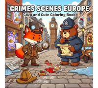 Crime Scenes Europe: Cozy and Cute Coloring Book for Kids and Adults, Teens.
