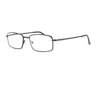 Crimee - Gafas de lectura rectangulares de metal para hombre