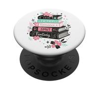 Crimen Ficción Romance Smut Fantasía Pila PopSockets PopGrip Adhesivo