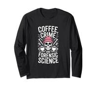 Crímenes de café y Ciencia forense Dicho Divertido Manga Larga