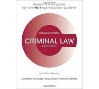 Criminal Law Concentrate: Law Revision and Study Guide