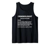 Criminologist Definition Funny Criminal Justice Camiseta sin Mangas