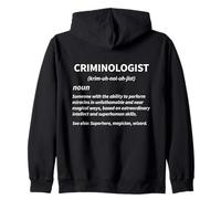 Criminologist Definition Funny Criminal Justice Sudadera con Capucha