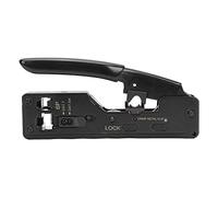 Crimpadora Cat 7 Pasante Crimper Feed through Crimp Tool Pass-Thru Network Ethernet Crimper Tool 8P 6P RJ45 RJ12/11 Alicates de Cable de Red Conector RJ Alicates de Engaste