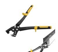 Crimpadora de Pernos de Acero, 31,5cm, Alicates Engarzar Quilla Perforación Fijos de 0,4-0,8 mm, Punzonadora Pladur, Alicates de Crimpado Antideslizantes para Paneles de Yeso para Oficinas y Almacenes