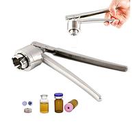 Crimpadora de viales de 20 mm para tapas abatibles, herramienta de tapado de mano de acero inoxidable para botellas médicas, máquina prensadora de antibióticos, sellador duradero de tapas de botellas