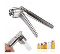 Crimpadora de Viales Manual para Tapas Flip Off de 13mm y 20mm, Encapsuladora de Botellas en Acero Inoxidable | Sellador Portátil para Perfumes, Aceites Esenciales y Muestras de Laboratorio