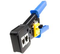 Crimpadora EZ RJ45 Con Traba Para Conectores Pasantes Cat5e/Cat6 RJ45 RJ11/RJ12