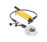 Crimpadora hidráulica 4T para aire acondicionado de coche, 7 juegos de matrices, aleación de aluminio, kit de reparación portátil con maletín de herramientas para mangueras de aire acondicionado