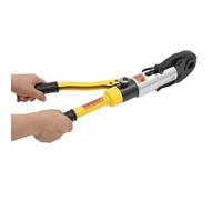 Crimpadora hidráulica con 4 matrices,Potencia de salida 10 T,Amarillo | Prensa hidráulica TH16 TH20 TH26 TH32 Crimpadora para tubos de aluminio y plástico -mantenimiento, transporte, construcción