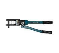 Crimpadora hidráulica de 120 KN con 11 pares de matrices (16-300 mm²), herramienta de crimpado hexagonal para cables y tubos, cabezal giratorio de 360°, manual para electricistas y manualidades