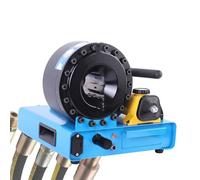 Crimpadora hidráulica de manguera, 7 juegos de troqueles, capacidad de 1000 KN, máquina prensadora de mangueras resistente para prensado de tubos y ajuste retráctil