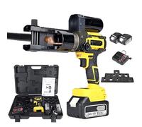 Crimpadora Hidráulica Eléctrica De 18 V, Recargable, Kit De Crimpadora Hidráulica, 16-300 Mm², 75 Kn De Fuerza De Crimpado, 2 Baterías