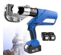 Crimpadora hidráulica eléctrica de 60 kN/120 kN, crimpadora de terminales de cable con iluminación LED para ingeniería eléctrica y mantenimiento de automóviles.,EZ-400