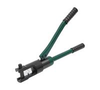 Crimpadora hidráulica manual, fuerza 120 KN, 11 pares, 16 - 300 mm², cabezal giratorio de 360 ° y caja de herramientas para tuberías, cables, obras, color verde y negro