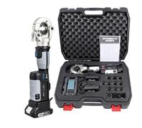 Crimpadora Hidráulica Recargable De 10-300 Mm², Crimpadora Hidráulica Eléctrica con 12 Pares De Troqueles, Crimpadora Cable con Batería para Terminal Cobre Y Aluminio