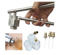 Crimpadora manual de botellas de perfume de acero inoxidable, máquina de sellado manual para botellas de 13 mm/15 mm/18 mm/20 mm con mango largo ergonómico Q52 (13 mm)