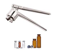Crimpadora manual de viales abatible, máquina taponadora manual para tapas de aluminio y plástico, herramienta de sellado médico para botellas de solución salina, alicates duraderos para una
