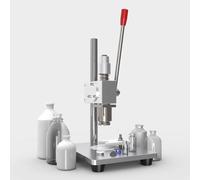 Crimpadora manual de viales, máquina de sellado de perfume de alta eficiencia para tapas de aluminio y plástico de 13 mm/15 mm/20 mm, herramienta de prensa de altura ajustable