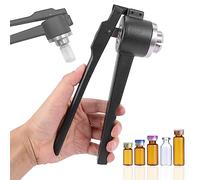 Crimpadora manual de viales, máquina taponadora para tapas abatibles de 13 mm/15 mm/20 mm, aluminio y plástico, 20-30 botellas/min, solución de crimpado eficiente