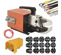 Crimpadora neumática de 0,5-16 mm² con 15 juegos de matrices, 1,5 T, for terminales de cable accionados por aire, for diversos campos.