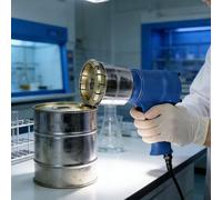 Crimpadora neumática de barril para tambores de 200 L, herramienta de mano accionada por aire con fuerza de crimpado de 1200 libras para tapas, herramienta de sellado industrial
