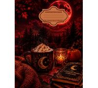 Crimson Moon: An Autumn Notebook: A Cozy Fall-Themed College Ruled Notebook for Journaling, Writing, Notes, and Everyday Reflections