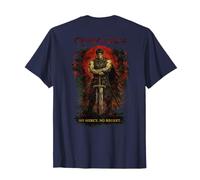 Crimson Oath Warrior Dark Fantasy Samurai Anime Arte japonés Camiseta